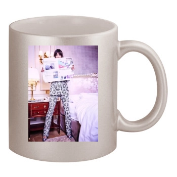 Alessandra Ambrosio 11oz Metallic Silver Mug