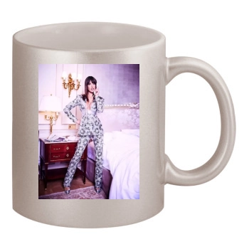 Alessandra Ambrosio 11oz Metallic Silver Mug