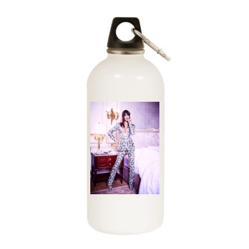 Alessandra Ambrosio White Water Bottle With Carabiner