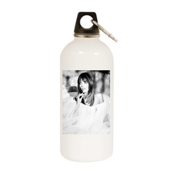 Alessandra Ambrosio White Water Bottle With Carabiner