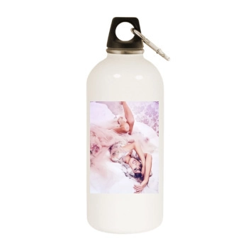 Alessandra Ambrosio White Water Bottle With Carabiner