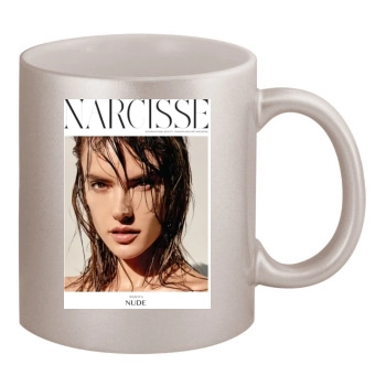 Alessandra Ambrosio 11oz Metallic Silver Mug