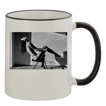 Alessandra Ambrosio 11oz Colored Rim & Handle Mug