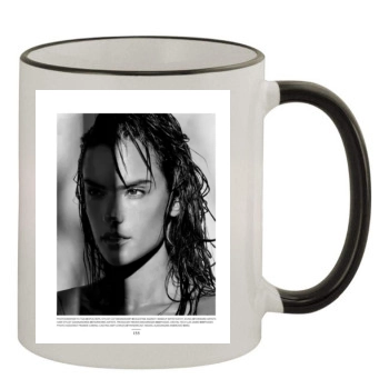 Alessandra Ambrosio 11oz Colored Rim & Handle Mug