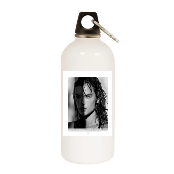 Alessandra Ambrosio White Water Bottle With Carabiner