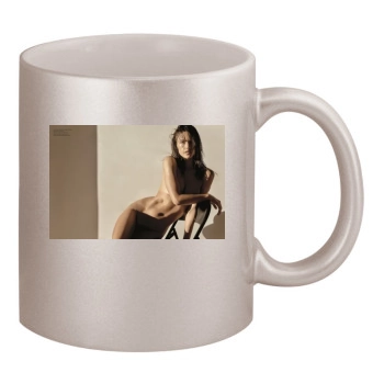 Alessandra Ambrosio 11oz Metallic Silver Mug