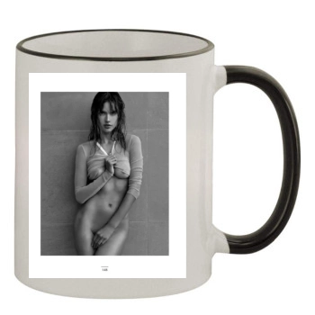 Alessandra Ambrosio 11oz Colored Rim & Handle Mug