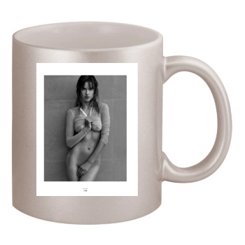 Alessandra Ambrosio 11oz Metallic Silver Mug