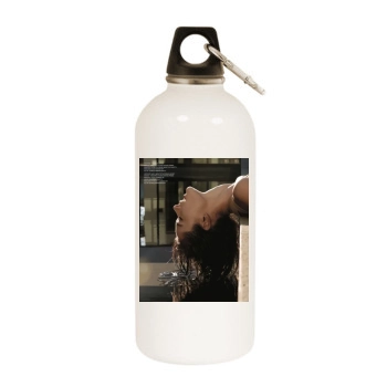 Alessandra Ambrosio White Water Bottle With Carabiner