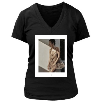 Alessandra Ambrosio Women's Deep V-Neck TShirt