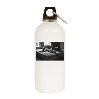 Amanda Pizziconi White Water Bottle With Carabiner