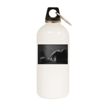 Amanda Pizziconi White Water Bottle With Carabiner