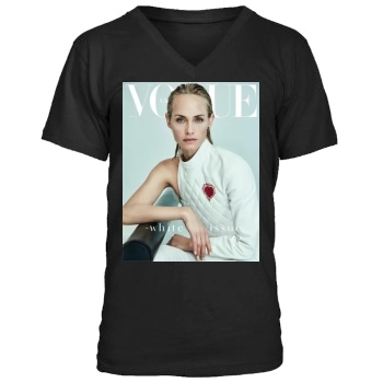 Amber Valletta Men's V-Neck T-Shirt