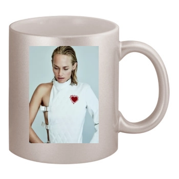 Amber Valletta 11oz Metallic Silver Mug