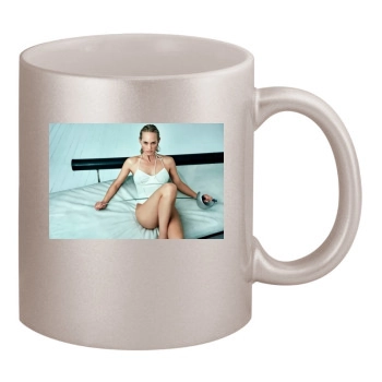 Amber Valletta 11oz Metallic Silver Mug