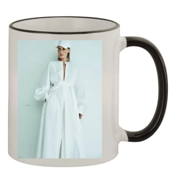 Amber Valletta 11oz Colored Rim & Handle Mug