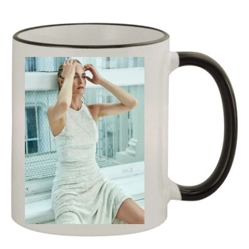 Amber Valletta 11oz Colored Rim & Handle Mug