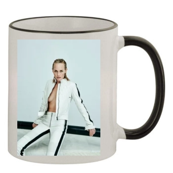 Amber Valletta 11oz Colored Rim & Handle Mug