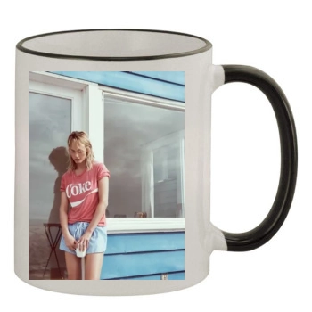 Amber Valletta 11oz Colored Rim & Handle Mug