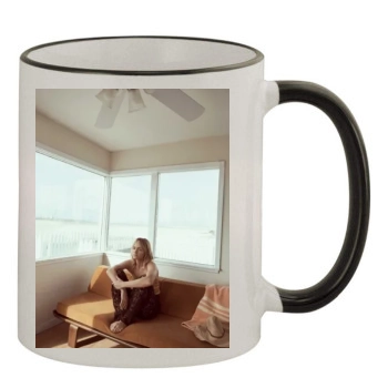 Amber Valletta 11oz Colored Rim & Handle Mug