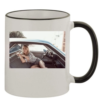 Amber Valletta 11oz Colored Rim & Handle Mug