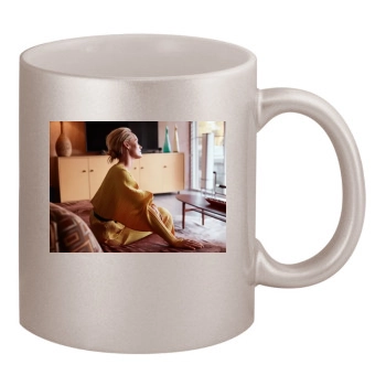 Amber Valletta 11oz Metallic Silver Mug