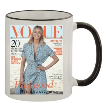 Amber Valletta 11oz Colored Rim & Handle Mug