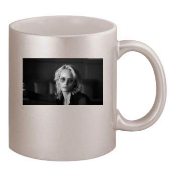 Amber Valletta 11oz Metallic Silver Mug