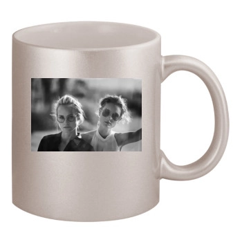 Amber Valletta 11oz Metallic Silver Mug