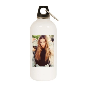 Ashley Tisdale White Water Bottle With Carabiner