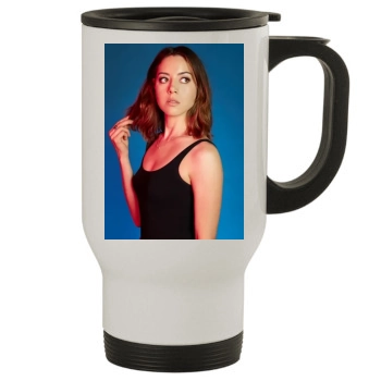 Aubrey Plaza Stainless Steel Travel Mug