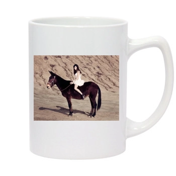 Aubrey Plaza 14oz White Statesman Mug