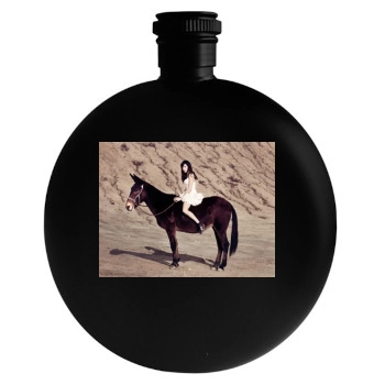 Aubrey Plaza Round Flask