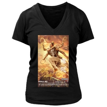 Feng Shen Bang 2016 Women's Deep V-Neck TShirt