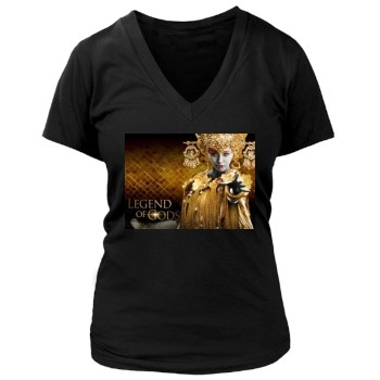 Feng Shen Bang 2016 Women's Deep V-Neck TShirt