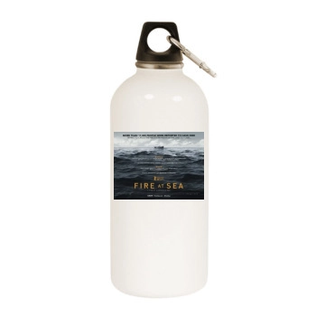 Fuocoammare 2016 White Water Bottle With Carabiner