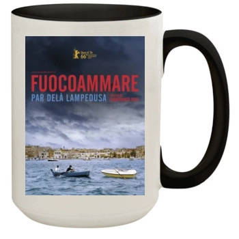 Fuocoammare 2016 15oz Colored Inner & Handle Mug