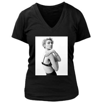 Elizabeth Debicki Women's Deep V-Neck TShirt