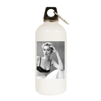 Elizabeth Debicki White Water Bottle With Carabiner