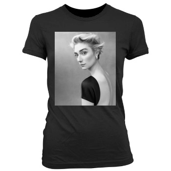 Elizabeth Debicki Women's Junior Cut Crewneck T-Shirt