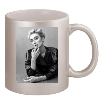 Elizabeth Debicki 11oz Metallic Silver Mug