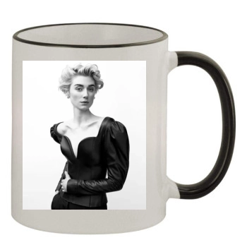 Elizabeth Debicki 11oz Colored Rim & Handle Mug