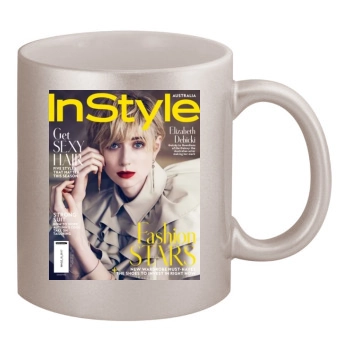 Elizabeth Debicki 11oz Metallic Silver Mug