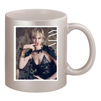 Elizabeth Debicki 11oz Metallic Silver Mug