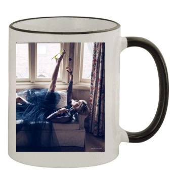 Elizabeth Debicki 11oz Colored Rim & Handle Mug