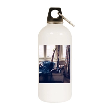 Elizabeth Debicki White Water Bottle With Carabiner