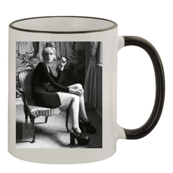 Elizabeth Debicki 11oz Colored Rim & Handle Mug