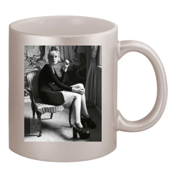 Elizabeth Debicki 11oz Metallic Silver Mug