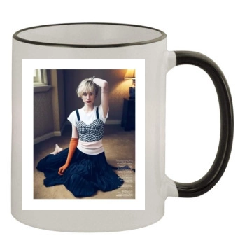 Elizabeth Debicki 11oz Colored Rim & Handle Mug