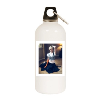 Elizabeth Debicki White Water Bottle With Carabiner